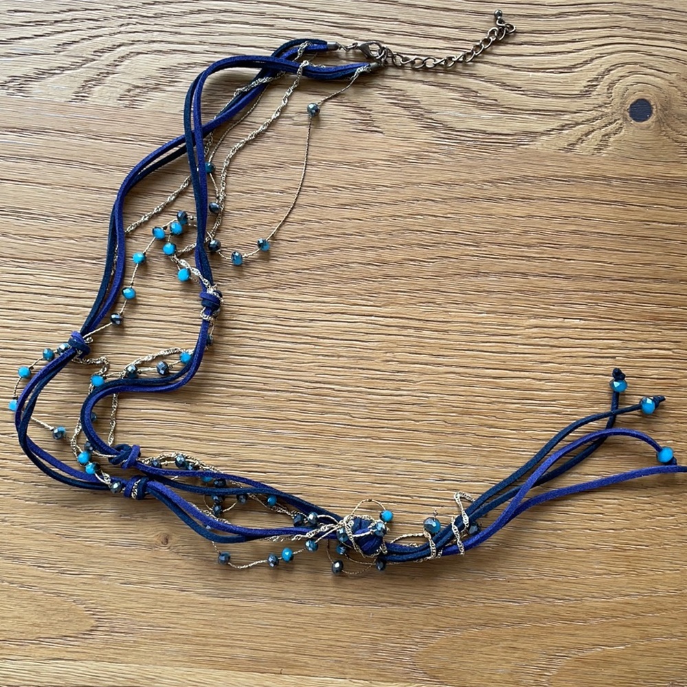 Necklace twisted and interesting!